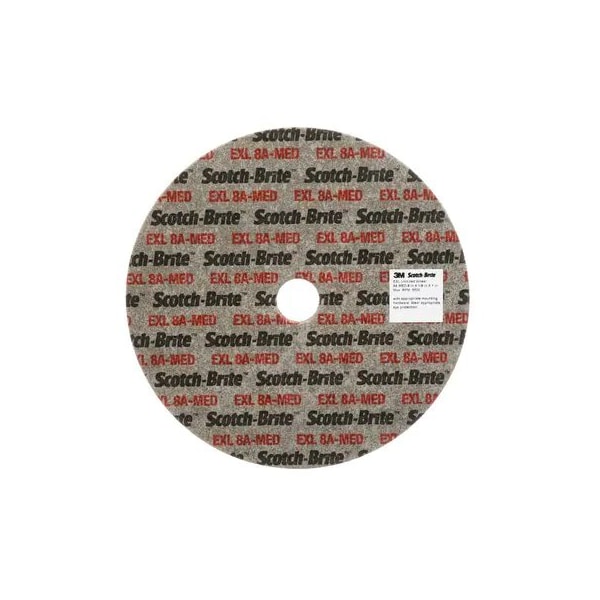 3M ScotchBrite Exl Unitized Wheel, 6 In X 1/2 In X 1/2 In 8A Med